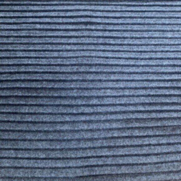 Ribbed Soft Dark Gray Scarf Lambswool - Picture 4 of 5